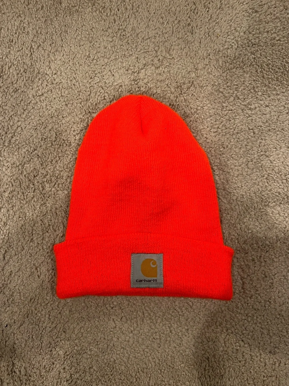 Carhartt Neon Orange Cuffed Beanie